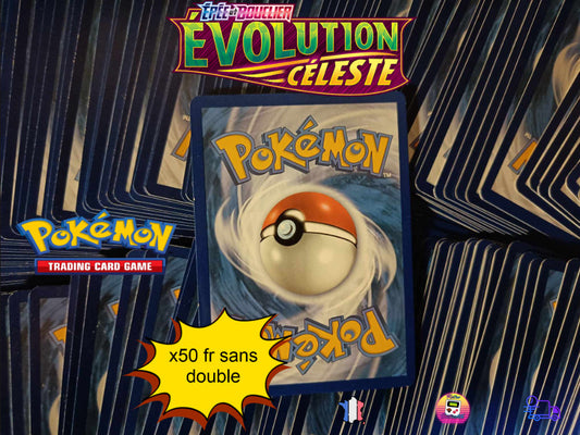 evolution celeste _ Lot de 50 Cartes Pokémon fr sans doubles !