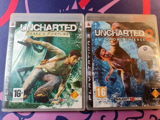 Lot de 2 Jeux PS3 – Uncharted 1 & 2