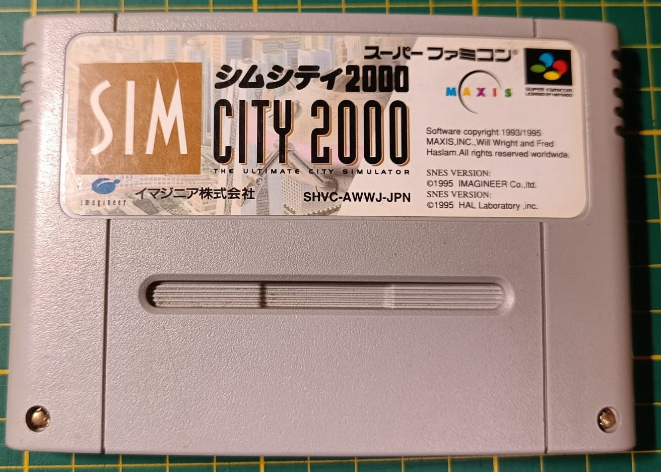 Sim City 2000 - Japon - Testé OK - Cartouche seule