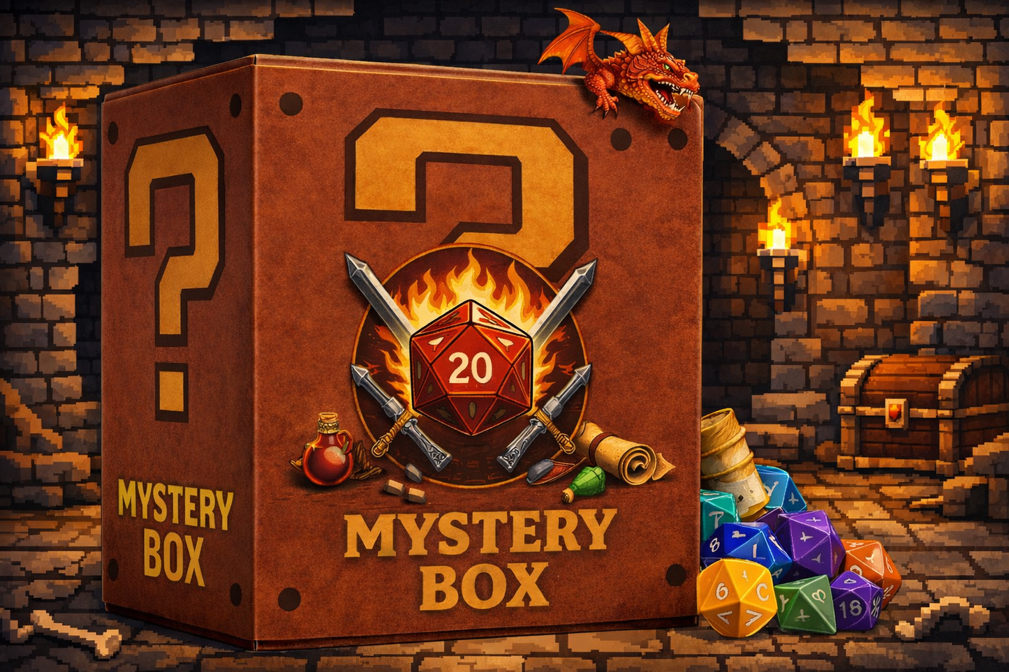 Mystery Box Fantasy – Figurines 28 mm type D&D – 3 figurines garanties + goodies