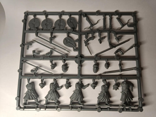 Grappe de 5 guerriers orientaux 25 mm – Figurines génériques