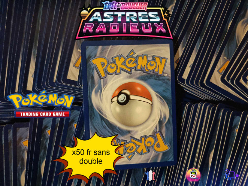 astres radieux _ Lot de 50 Cartes Pokémon fr sans doubles !