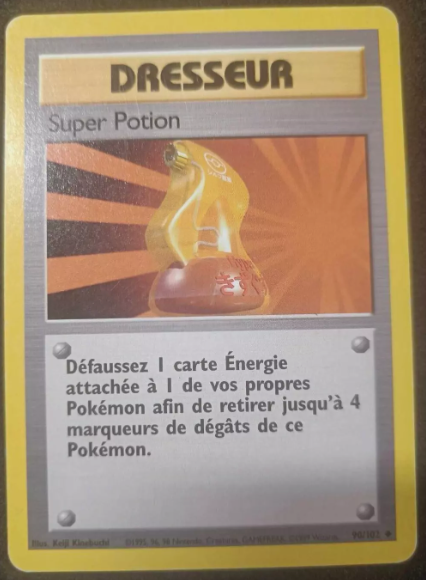 Carte Pokémon – Super Potion 90/102 (Édition de base)